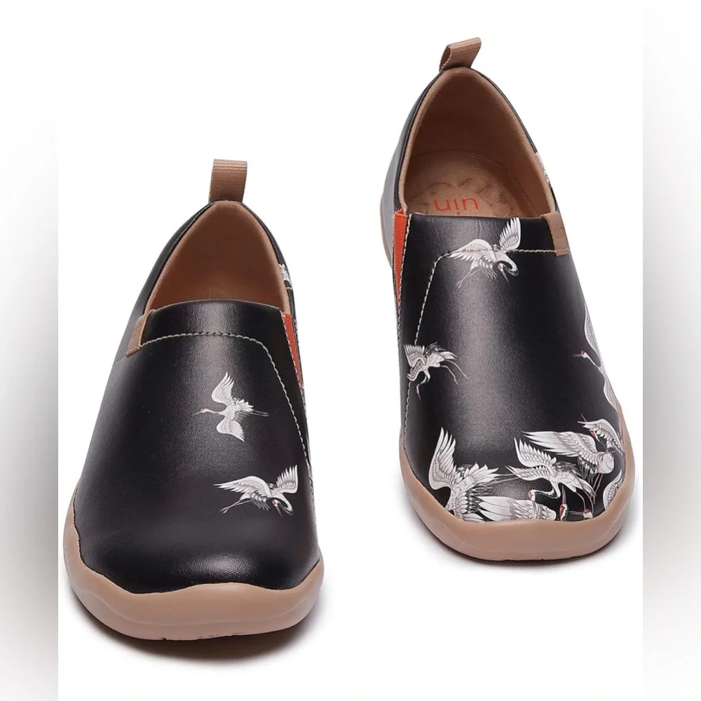 NWT UIN Women’s Comfortable Shoes PU/Crane In Dark/US5 - Picture 2 of 10